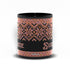 Black Snowflake Handpainted Yarn Mug